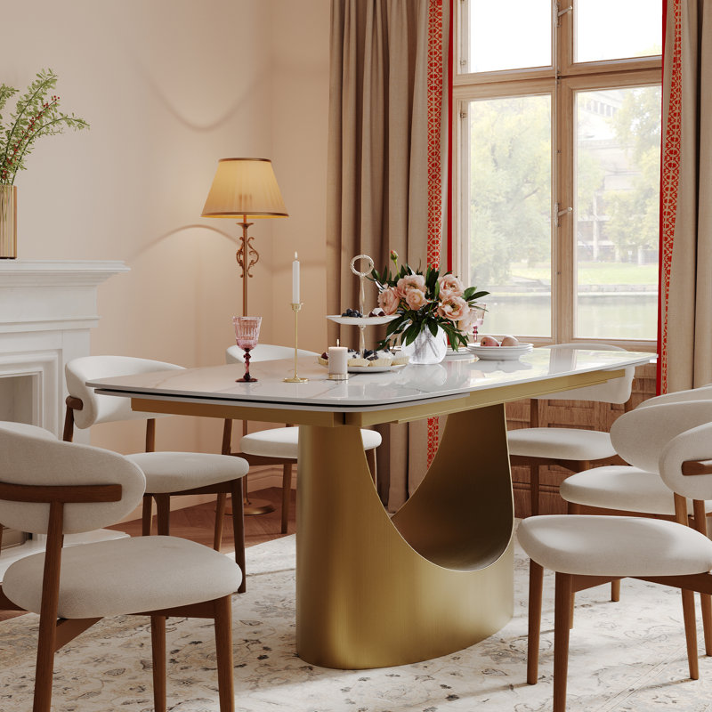 Everly Quinn Modern Extend 94.5" Dining Table | Wayfair